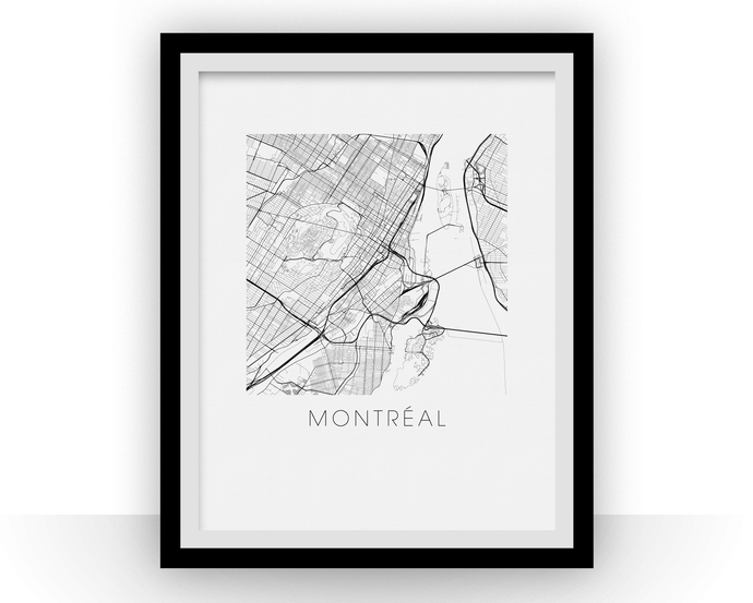 Montreal Map Print