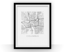 Charger l&#39;image dans la galerie, Columbus Map Print
