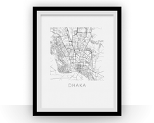 Charger l&#39;image dans la galerie, Dhaka Map Print
