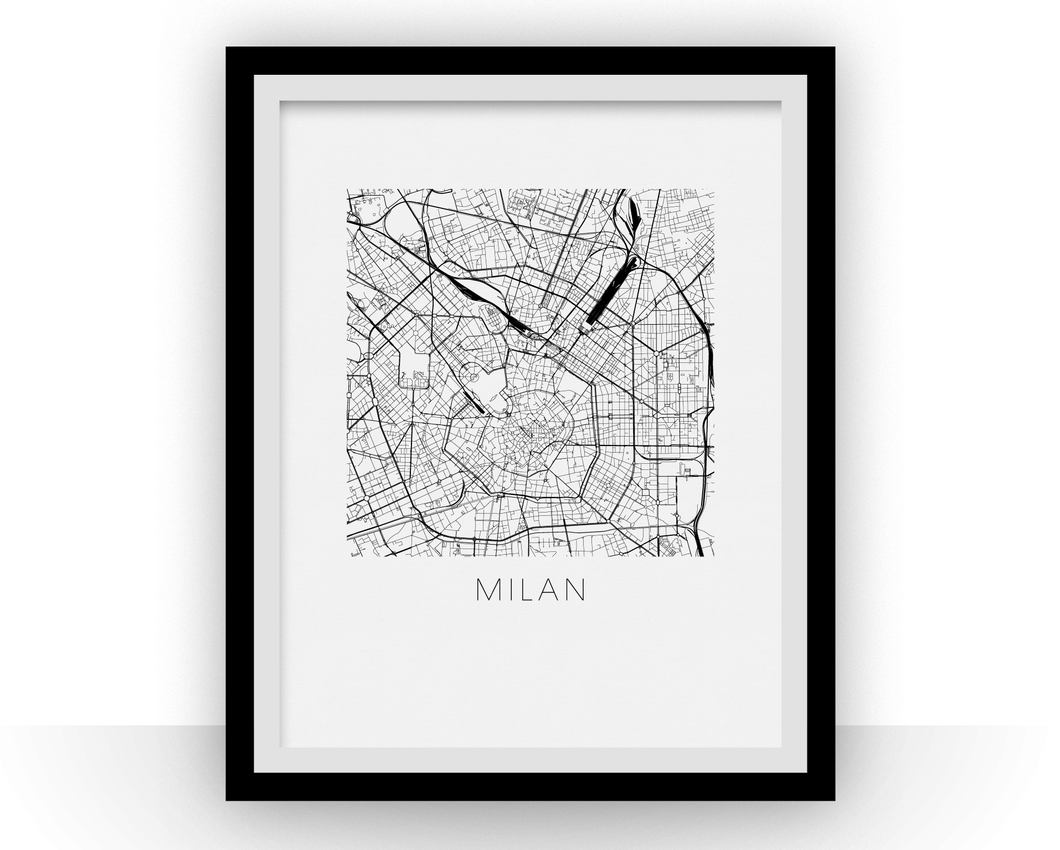 Milan Map Print