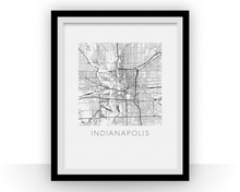 Charger l&#39;image dans la galerie, Indianapolis Map Print
