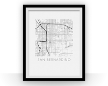 Load image into Gallery viewer, San Bernardino Map Print
