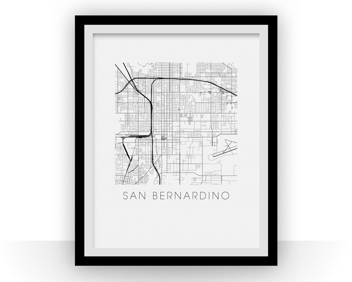 San Bernardino Map Print