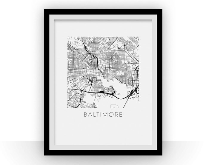 Baltimore Map Print