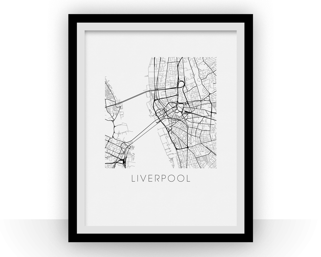 Liverpool Map Print