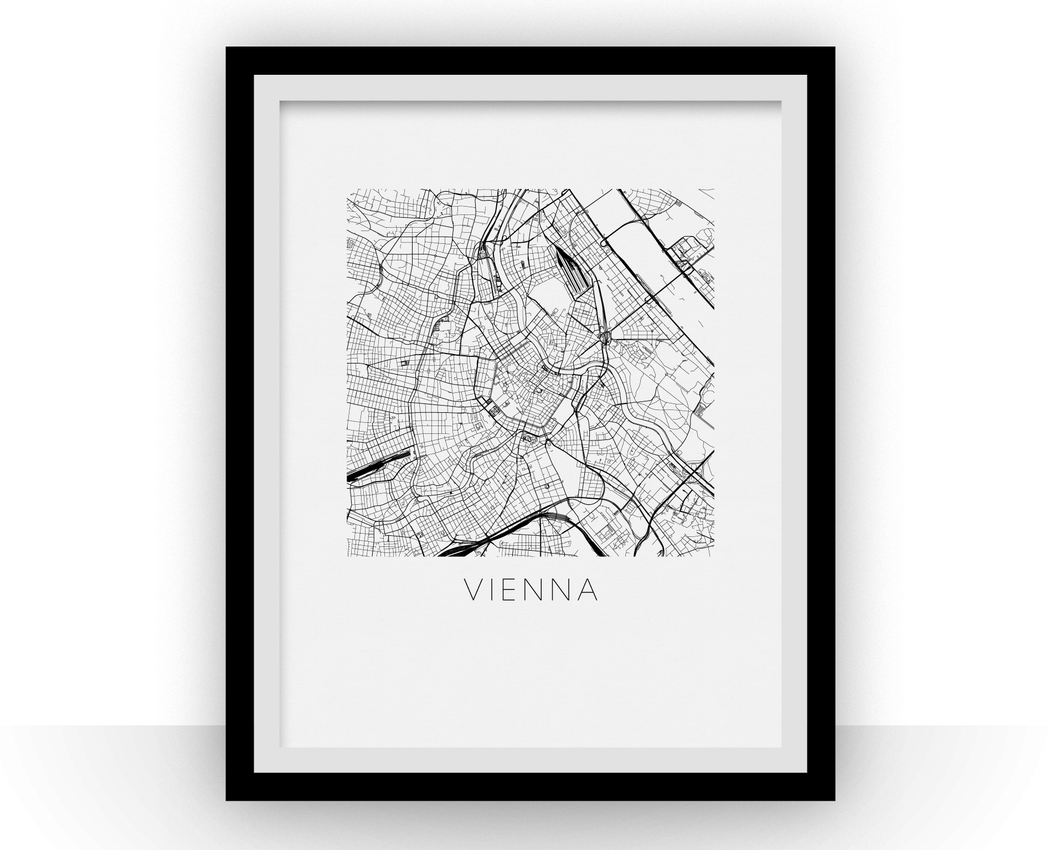 Vienna Map Print