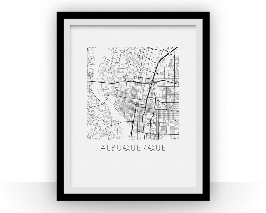 Albuquerque Map Print