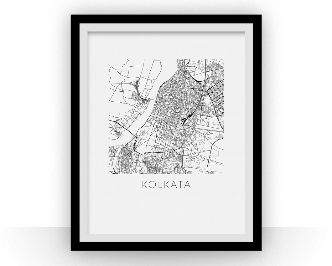 Kolkata Map Print