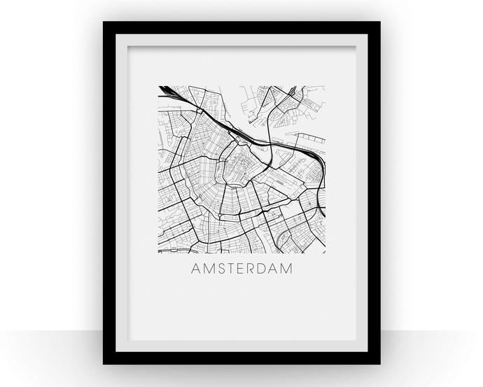 Amsterdam Map Print