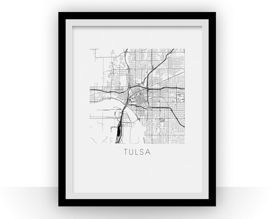 Tulsa Map Print