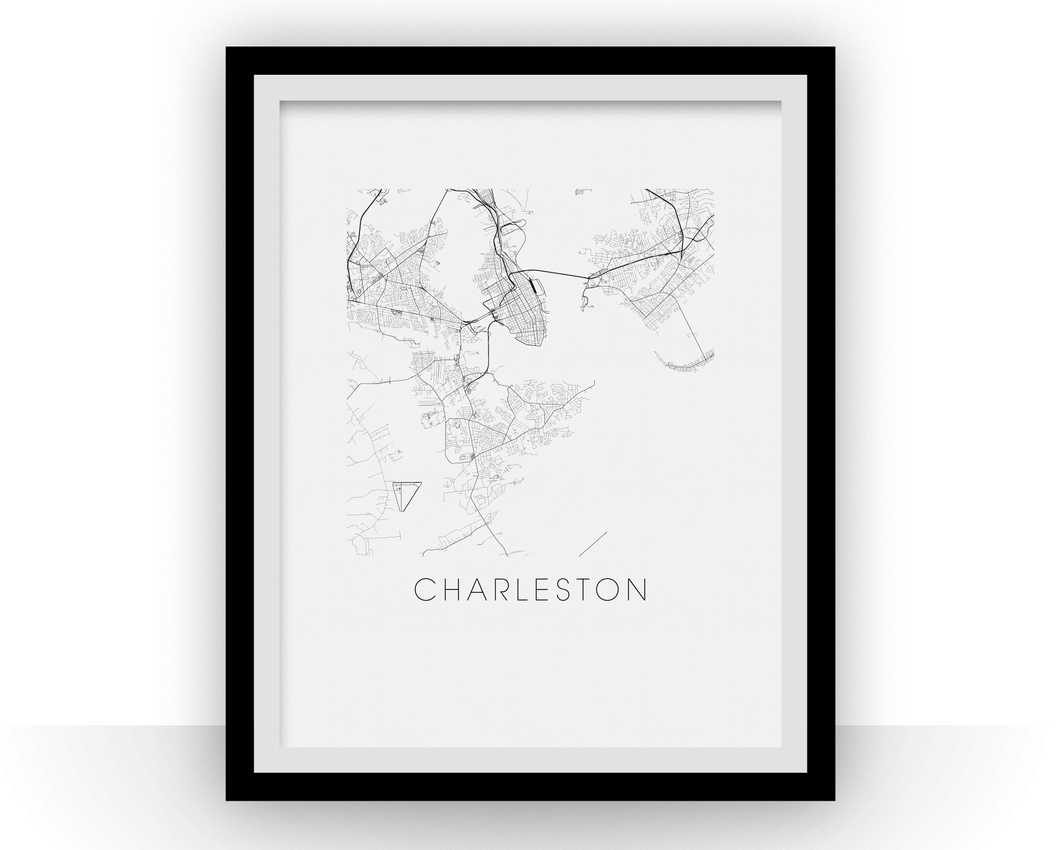 Charleston Map Print