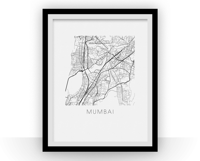 Mumbai Map Print