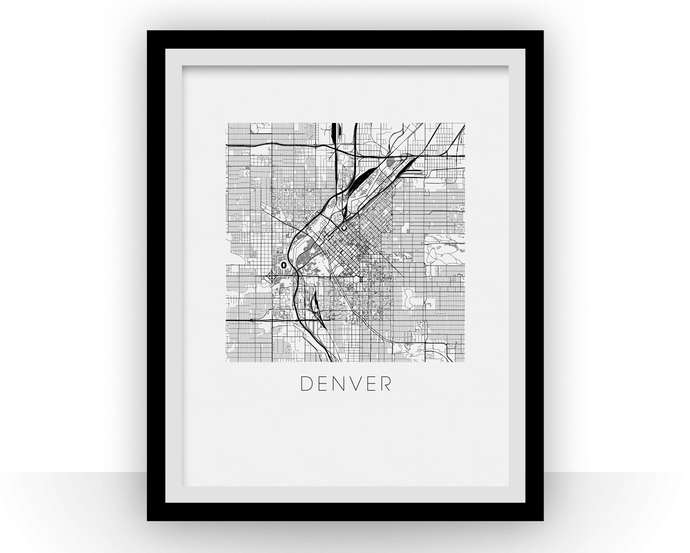 Denver Map Print