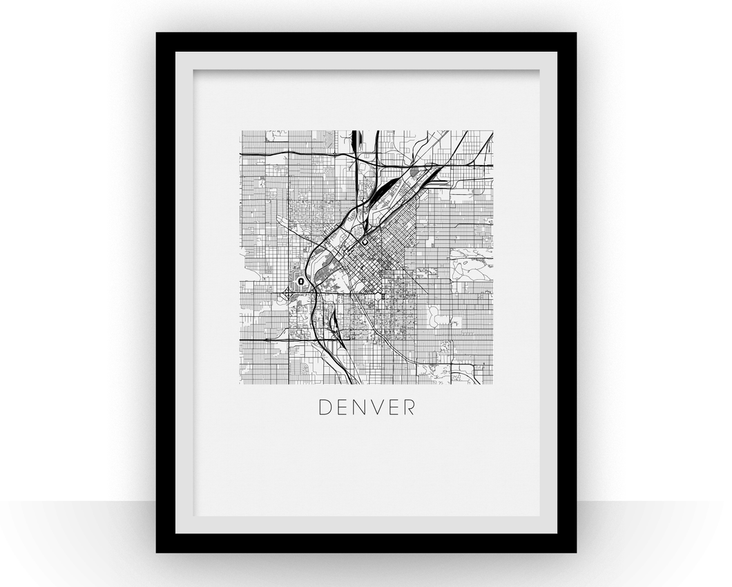 Denver Map Print