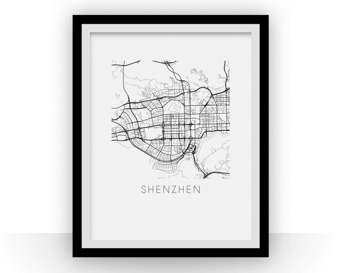 Shenzhen Map Print