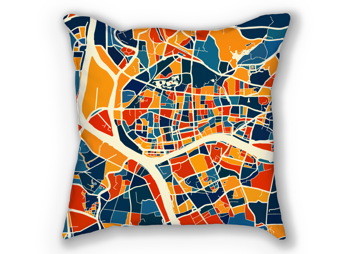 Guangzhou Map Pillow - China Map Pillow 18x18