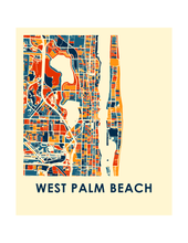 Load image into Gallery viewer, West Palm Beach Map Print - Full Color Map Poster
