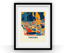 Load image into Gallery viewer, Ventura Map Print - Full Color Map Poster
