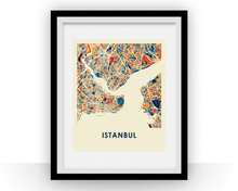 Charger l&#39;image dans la galerie, Istanbul Map Print - Full Color Map Poster
