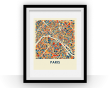 Charger l&#39;image dans la galerie, Paris Map Print - Full Color Map Poster
