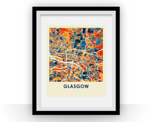 Charger l&#39;image dans la galerie, Glasgow Map Print - Full Color Map Poster
