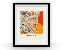 Charger l&#39;image dans la galerie, Bogota Map Print - Full Color Map Poster
