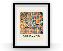 Charger l&#39;image dans la galerie, Oklahoma City Map Print - Full Color Map Poster
