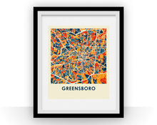 Charger l&#39;image dans la galerie, Greensboro Map Print - Full Color Map Poster
