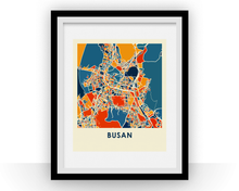 Charger l&#39;image dans la galerie, Busan Map Print - Full Color Map Poster
