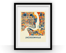 Charger l&#39;image dans la galerie, Jacksonville Map Print - Full Color Map Poster
