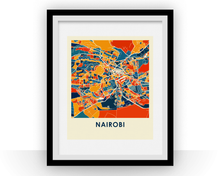 Charger l&#39;image dans la galerie, Nairobi Map Print - Full Color Map Poster
