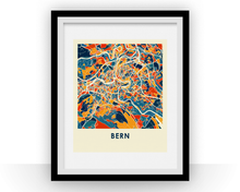 Charger l&#39;image dans la galerie, Bern Map Print - Full Color Map Poster
