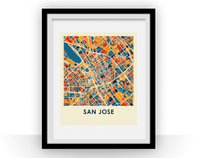 Charger l&#39;image dans la galerie, San Jose Map Print - Full Color Map Poster
