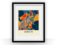 Charger l&#39;image dans la galerie, Santa Fe Map Print - Full Color Map Poster
