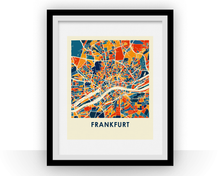 Charger l&#39;image dans la galerie, Frankfurt Map Print - Full Color Map Poster
