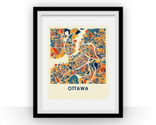 Charger l&#39;image dans la galerie, Ottawa Map Print - Full Color Map Poster
