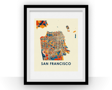 Charger l&#39;image dans la galerie, San Francisco Map Print - Full Color Map Poster
