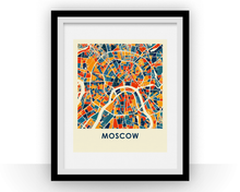 Charger l&#39;image dans la galerie, Moscow Map Print - Full Color Map Poster
