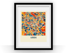 Charger l&#39;image dans la galerie, Leeds Map Print - Full Color Map Poster
