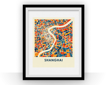 Charger l&#39;image dans la galerie, Shanghai Map Print - Full Color Map Poster
