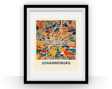 Charger l&#39;image dans la galerie, Johannesburg Map Print - Full Color Map Poster
