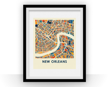 Charger l&#39;image dans la galerie, New Orleans Map Print - Full Color Map Poster
