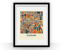 Charger l&#39;image dans la galerie, Affiche cartographique de Calgary - Style Chroma
