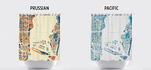 Load image into Gallery viewer, Miami Map Shower Curtain - usa Shower Curtain - Chroma Series
