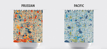 Charger l&#39;image dans la galerie, Rideau de douche cartographique de Téhéran
