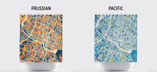 Load image into Gallery viewer, Austin Map Shower Curtain - usa Shower Curtain - Chroma Series
