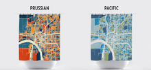 Load image into Gallery viewer, Tulsa Map Shower Curtain - usa Shower Curtain - Chroma Series

