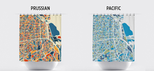 Load image into Gallery viewer, Buenos Aires Map Shower Curtain - argentina Shower Curtain - Chroma Series
