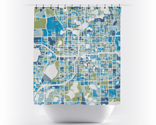 Load image into Gallery viewer, Orlando Map Shower Curtain - usa Shower Curtain - Chroma Series

