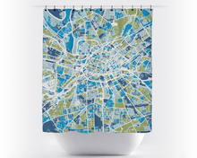 Charger l&#39;image dans la galerie, Rideau de douche cartographique de Manchester
